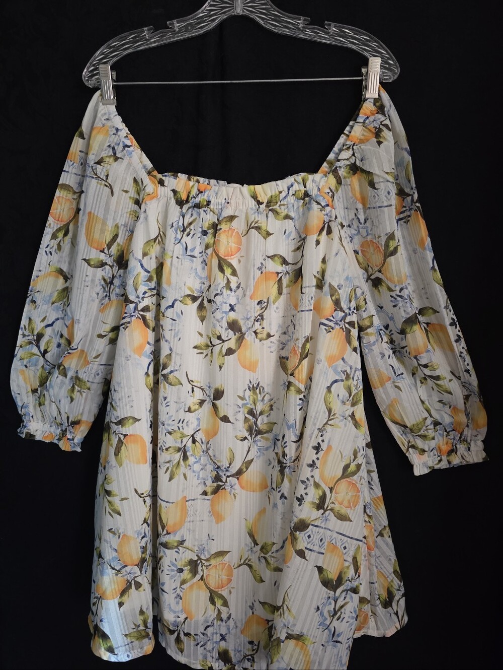 hermoza UNA Cinched Mini Swimsuit  Cover Up XS Frutto Di Limoni